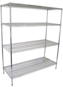 Products: Chrome Dry Wire Shelving 1524 X 610mm deep - Chairforce NZ