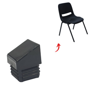 Angled Square Chair Leg Tips – Replacement Inserts for Slanted Chairs