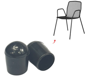 Black Internal External Chair Protection Tips Heavy Duty: Black Domed Chair Tips – Heavy Duty Replacements for Outdoor Furniture