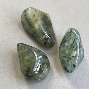 Products: Prehnite with Epidote (Tumbled) - The Crystal People