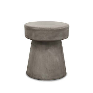 Concrete Side Table / Stool in Grey Mushroom or White