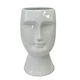 White Ceramic Angelo Face Vase from Chambers Design