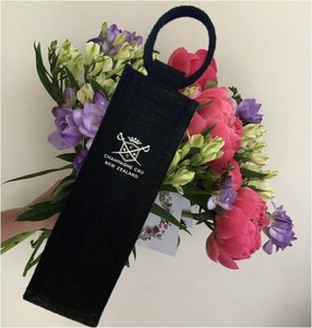 Products: Wine Bag - Black Hessian