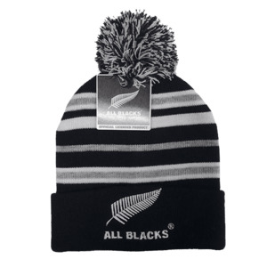 Headwear Champions Of The World: All Blacks Pom Pom Beanie