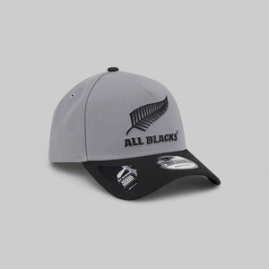Caps Hats Champions Of The World: All Blacks New Era 9Forty A-Frame Storm Grey Cap