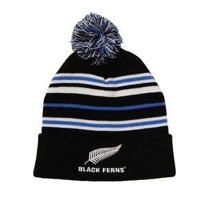 Black Ferns Kids Pom Pom Beanie