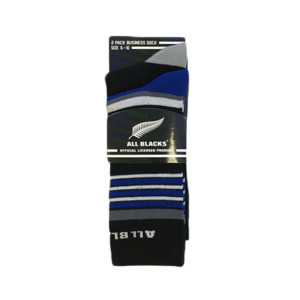 Gifts Under $30 Champions Of The World: All Blacks Dress Socks 2 Pack Blue