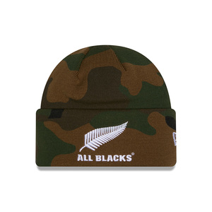Beanies Champions Of The World: All Blacks New Era Washed Woodland Knitted Beanie
