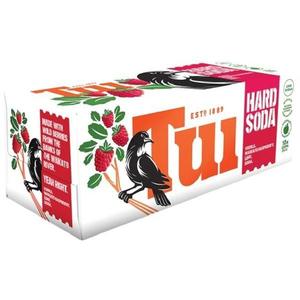 Rtds 1: Tui Hard Vodka Raspberry & Lime 10x330ml Cans