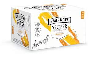Rtds 1: Smirnoff Seltzer Mango 12x250ml cans