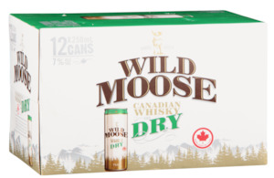Rtds 1: Wild Moose Dry 7% 12x250ml Can
