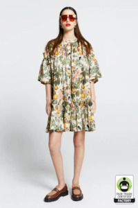 Karen Walker Glade Dress - Insects & Fruit