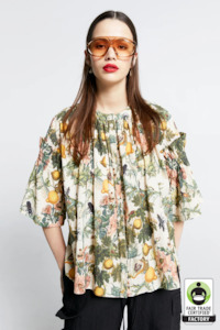 Shirts: Karen Walker Glade Shirt - Insects & Fruit