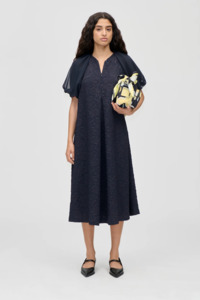 Sale: Stine Goya Ballon Sleeve Midi Dress - Garden Relief