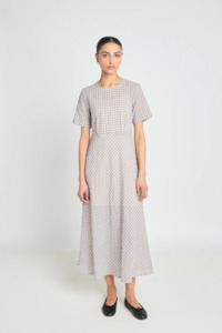 Twenty Seven Names: Twenty Seven Names Universal Dress - Pale Pink Check