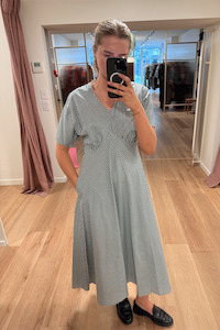 Shjark: Shjark Amalfi Dress - Emerald Gingham