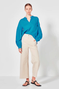 Shjark: Shjark Lantern Blouse - Azure