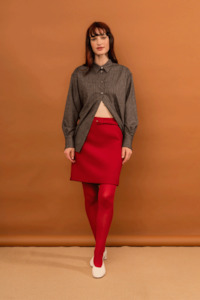 Penny Sage Nz: Penny Sage Anita Skirt - Scarlet