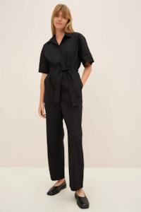 Jumpsuits Playsuits: Kowtow Element Jumpsuit - Black