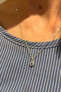 Alexandra Dodds: Alexandra Dodds Mini Dita Sleeper - Silver Blue Sapphire