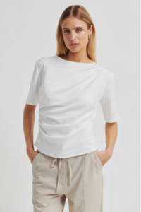 Second Female Ulina Drape Tee - White