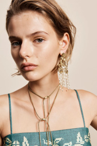 Alemais Django Bow & Pearl Earrings