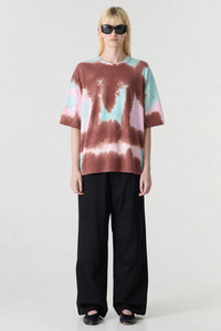 Tees Singlets: Bassike Universal Cloud Burst T-shirt - Cloud Burst