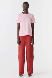 Tees Singlets: Bassike Classic Heritage T-shirt - Blush