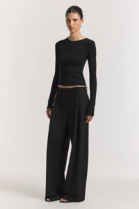 Viktoria & Woods Woods Rib Longsleeve Tee - Black
