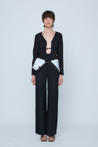 Wynn Hamlyn: Wynn Hamlyn Felix Inside Out Trouser - Black