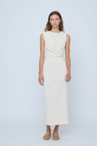 Wynn Hamlyn Ruby Knit Maxi Dress - Ivory