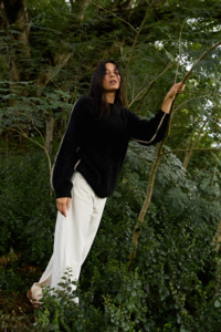 Nagnata Vegetable Dye Utility Jean - Bone White