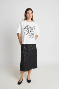 Twenty Seven Names I'm Lost skirt - Black Chevron