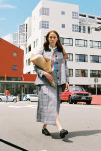 Twenty Seven Names: Twenty Seven Names Nessie Kilt - Blue Houndstooth