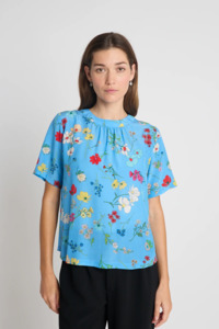 Twenty Seven Names Say it with Flowers Tee - Blue Floral