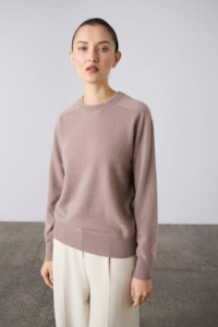 Nz Designer Laing: Laing Sam Cashmere Crew - Mink