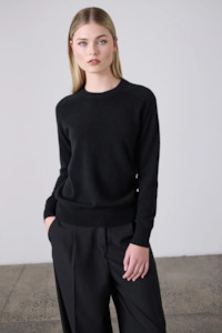 Laing Sam Cashmere Crew - Black
