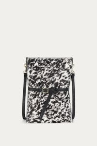 Handbags Wallets Nz: Deadly Ponies Mr Penny Pouchette - Graphite Calf Hair
