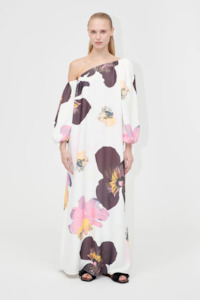 Pre Order: Stine Goya Structured Off-Shoulder Dress - Wild Flowers
