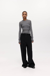 Latest Arrivals: Harris Tapper Rosie Wrap Knit Top - Cement