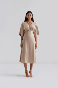 Malina Juno Midi Dress Champagne