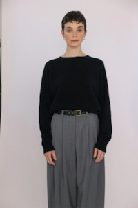 Francie Nimbus Raglan Knit - Black