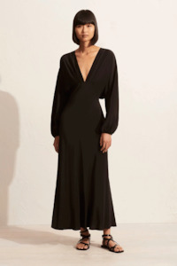 Matteau Magyar Bias Dress - Black