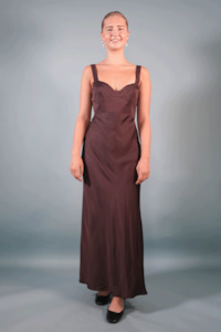 Sale: Jillian Boustred Regina Dress - Chocolate