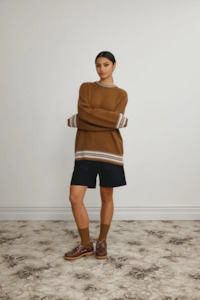 Standard Issue Cashmere Oversized Sweater - Chestnut