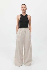 St. Agni Petit Paperbag Waist Pants - Creme