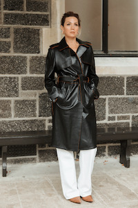 Chapman: Chapman Los Angeles Raw Trim Trench Coat