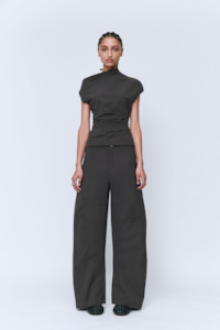 Wynn Hamlyn: Wynn Hamlyn Rita Top - Charcoal
