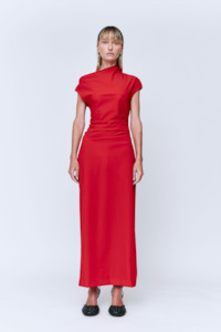 Wynn Hamlyn Rita Maxi Dress - Red