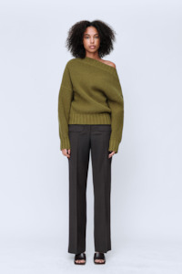 Wynn Hamlyn Chunky Holly Sweater - Khaki